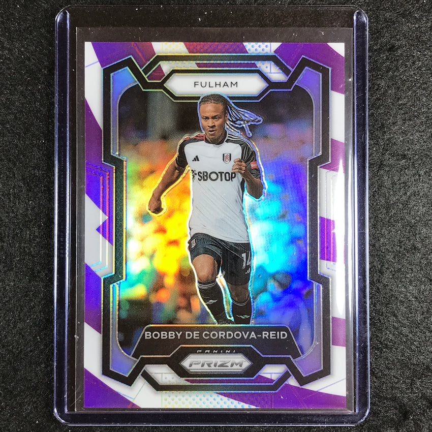 2023-24 Prizm Epl Bobby De Cordova-reid Base Purple And White Stripes 47/92 #160