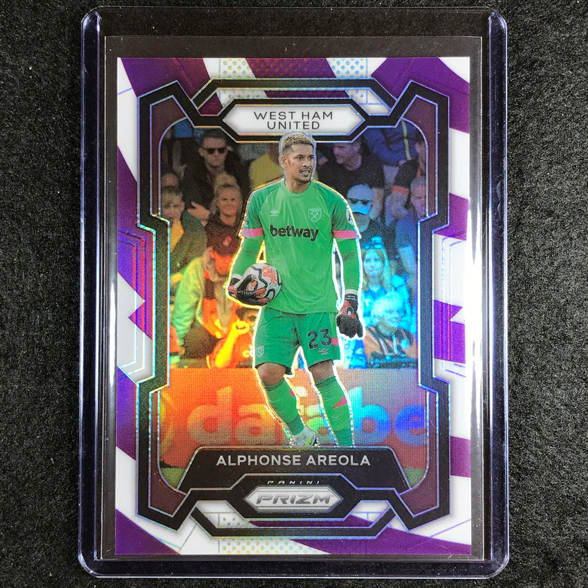 2023-24 Prizm Epl Alphonse Areola Base Purple And White Stripes 12/92 #213