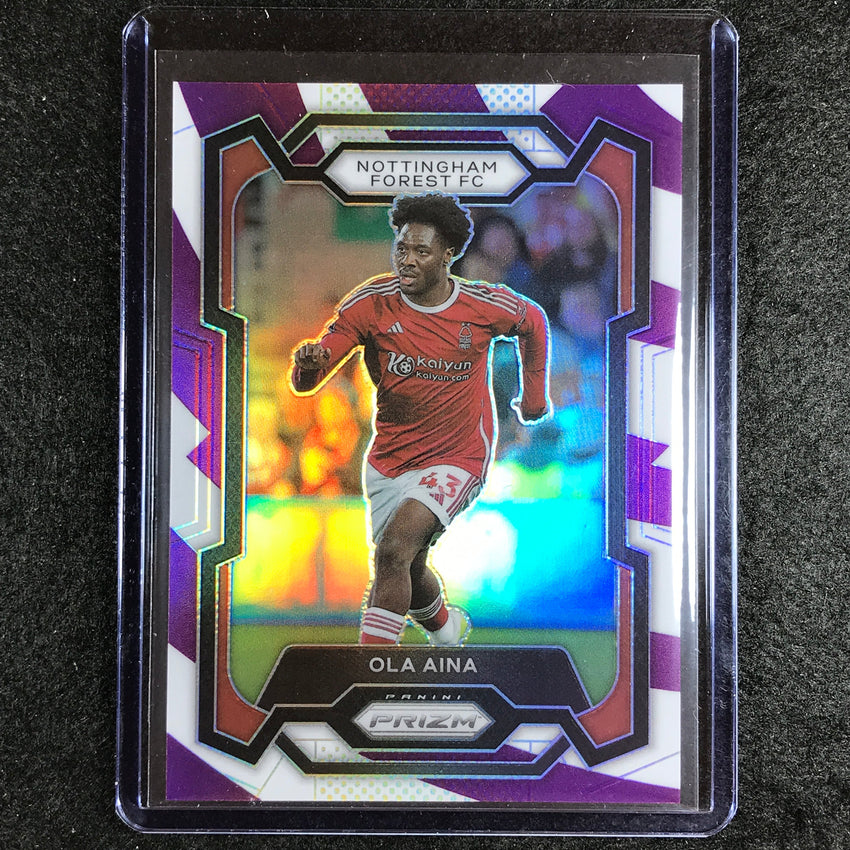 2023-24 Prizm Epl Ola Aina Base Purple And White Stripes 71/92 #242