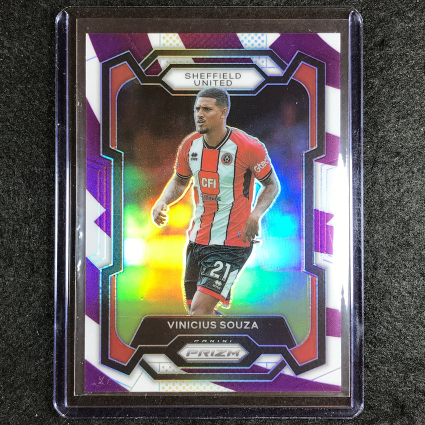 2023-24 Prizm Epl Vinicius Souza Base Purple And White Stripes 54/92 No 288