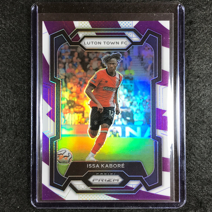 2023-24 Prizm Epl Issa Kabore Base Purple And White Stripes 62/92 No 295