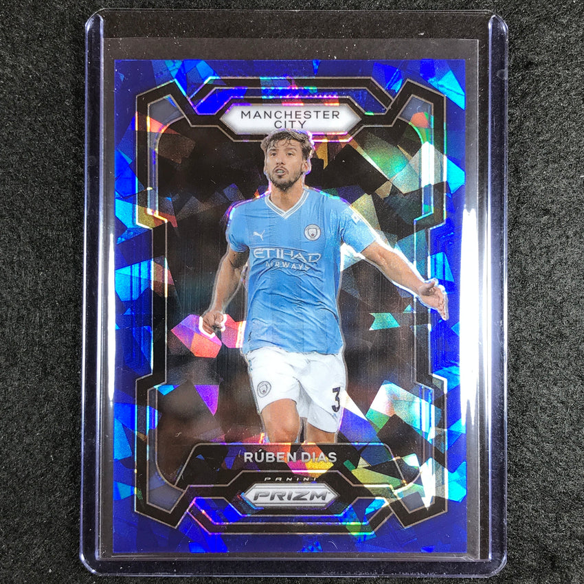 2023-24 Prizm Epl Ruben Dias Base Blue Ice 69/75 #15