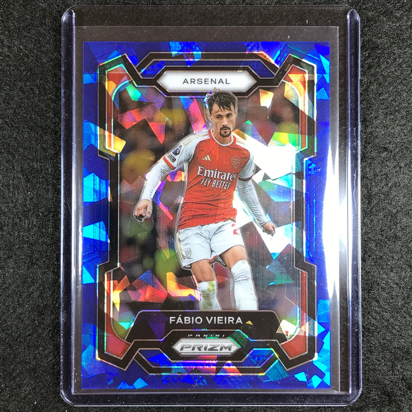 2023-24 Prizm Epl Fabio Vieira Base Blue Ice 22/75 No 34