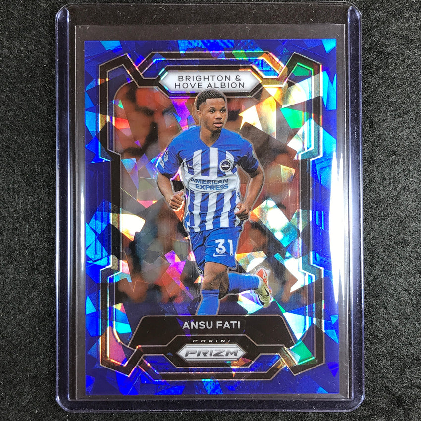 2023-24 Prizm Epl Ansu Fati Base Blue Ice 8/75 #100