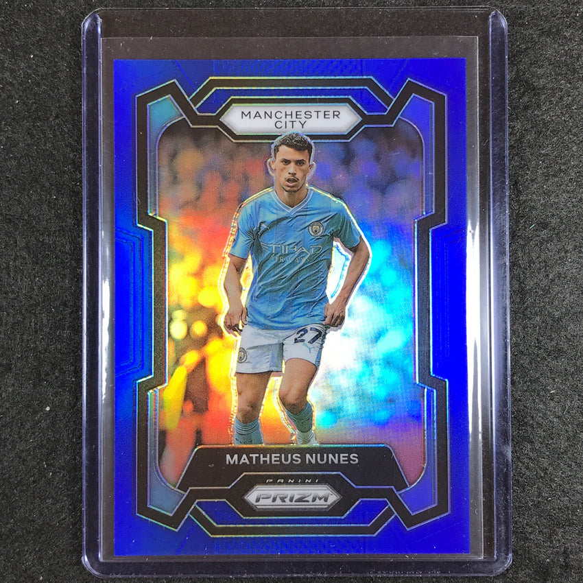 2023-24 Prizm Epl Matheus Nunes Base Blue 42/299 #16