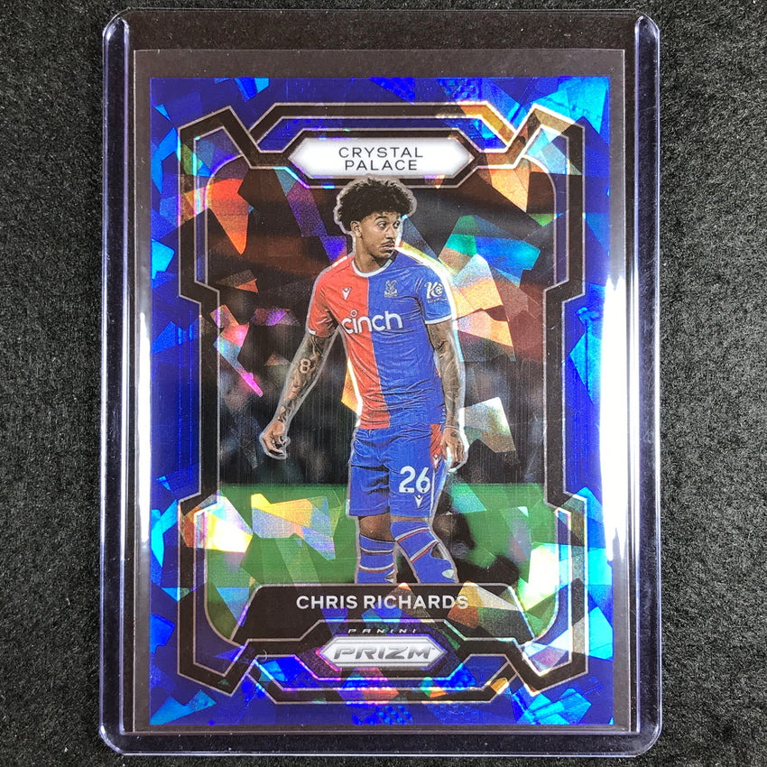 2023-24 Prizm Epl Chris Richards Base Blue Ice 33/75 #177