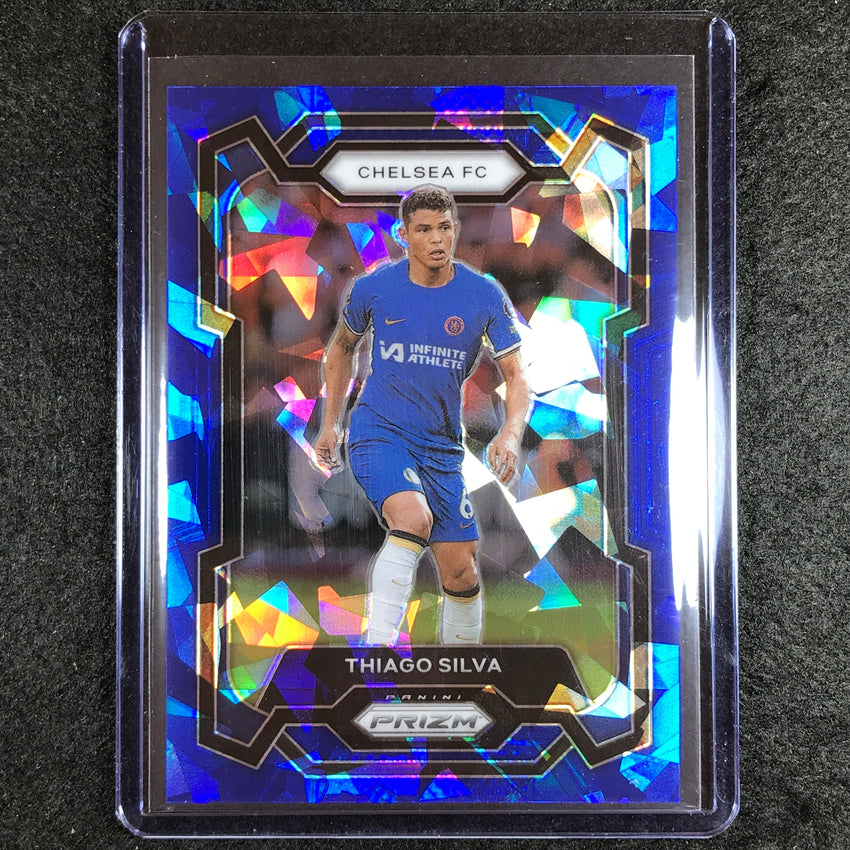 2023-24 Prizm Epl Thiago Silva Base Blue Ice 3/75 No 183