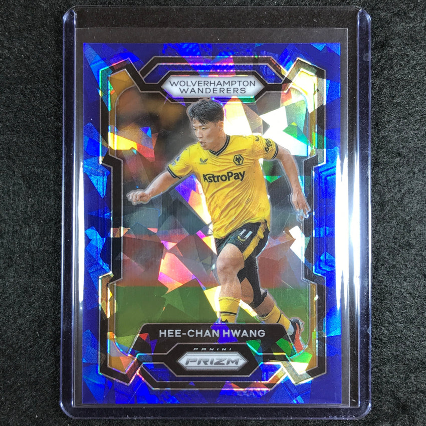 2023-24 Prizm Epl Hee-chan Hwang Base Blue Ice 62/75 No 206
