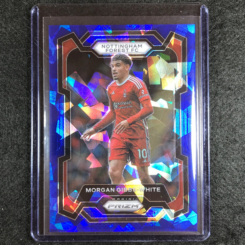 2023-24 Prizm Epl Morgan Gibbs-white Base Blue Ice 54/75 No 243