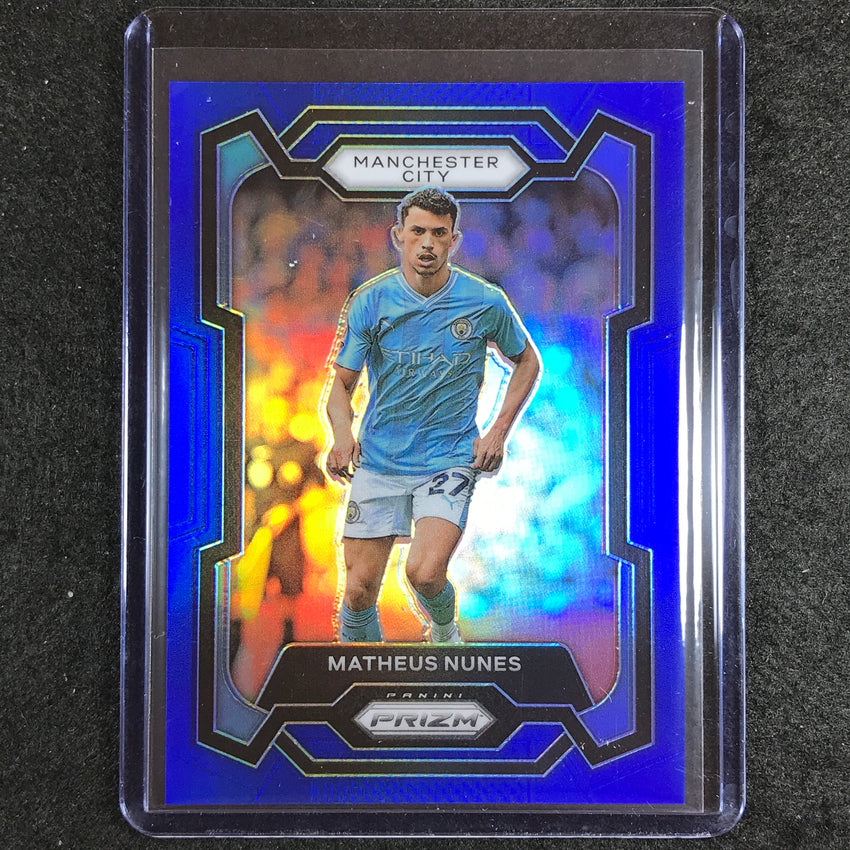 2023-24 Prizm Epl Matheus Nunes Base Blue 52/299 #16