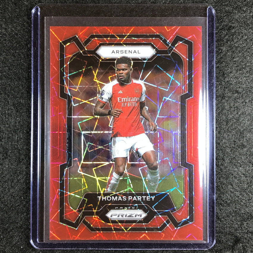 2023-24 Prizm Epl Thomas Partey Base Red Lazer 9/49 No 33