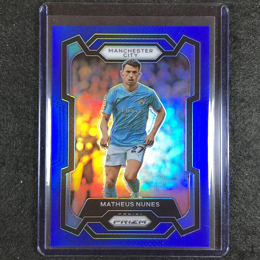 2023-24 Prizm Epl Matheus Nunes Base Blue 222/299 #16