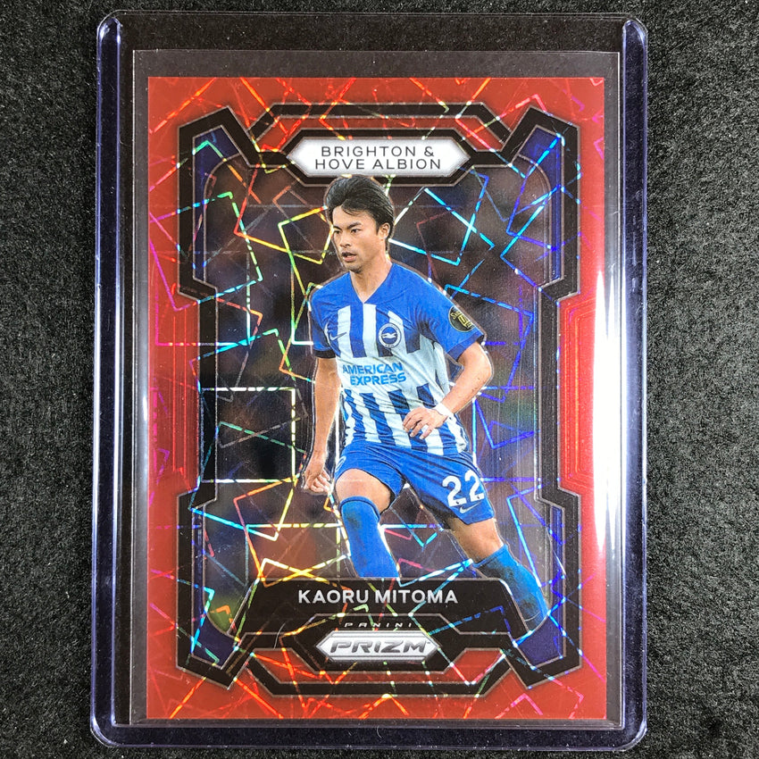 2023-24 Prizm Epl Kaoru Mitoma Base Red Lazer 29/49 No 99