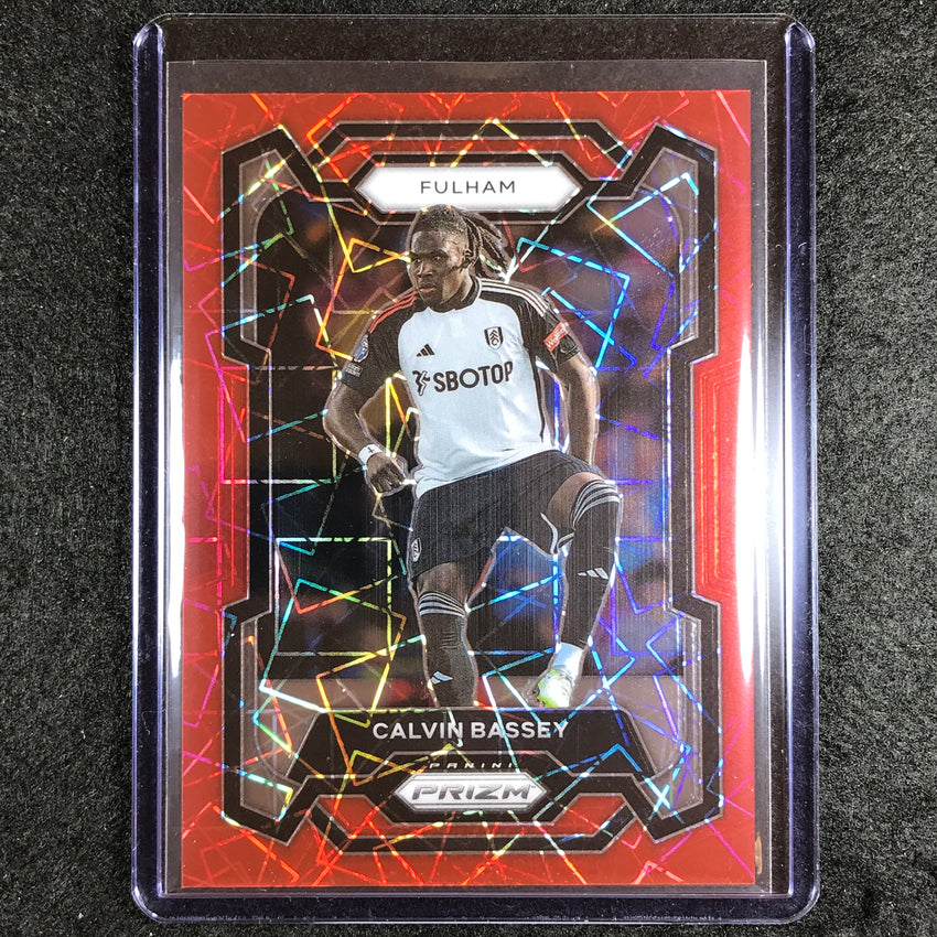 2023-24 Prizm Epl Calvin Bassey Base Red Lazer 26/49 #158