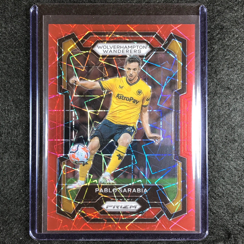 2023-24 Prizm Epl Pablo Sarabia Base Red Lazer 21/49 #212
