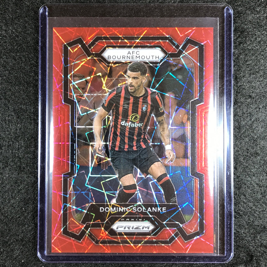 2023-24 Prizm Epl Dominic Solanke Base Red Lazer 13/49 No 236