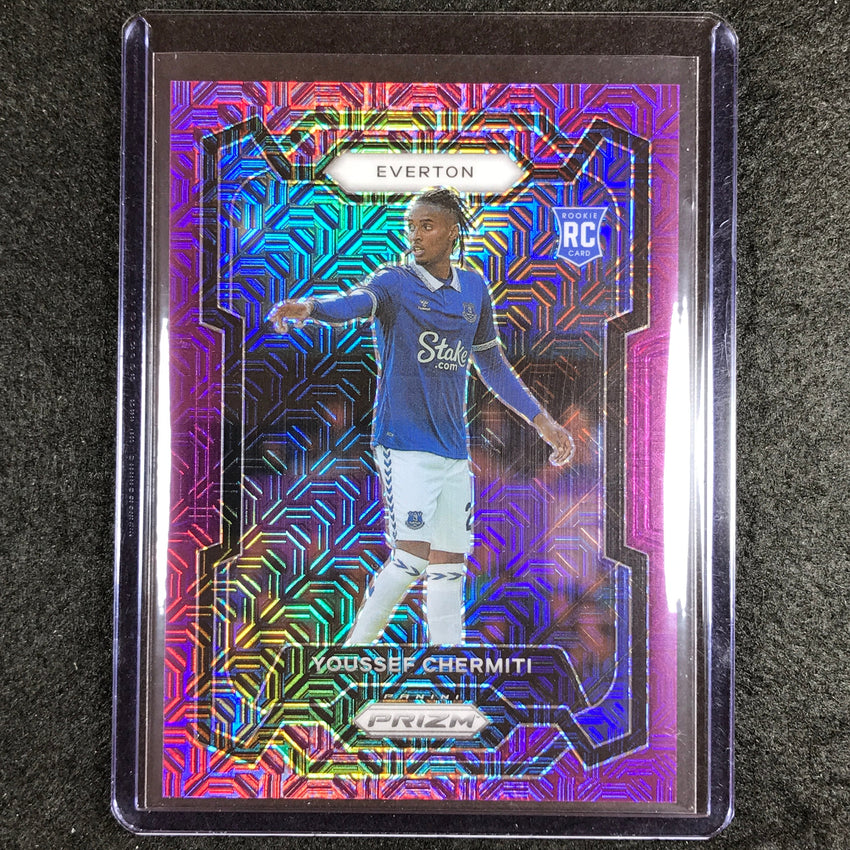 2023-24 Prizm Epl Youssef Chermiti Rookie Base Purple Mojo 16/25 No 259