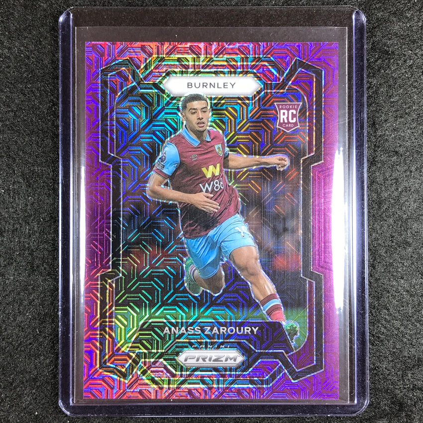 2023-24 Prizm Epl Anass Zaroury Rookie Base Purple Mojo 18/25 #273