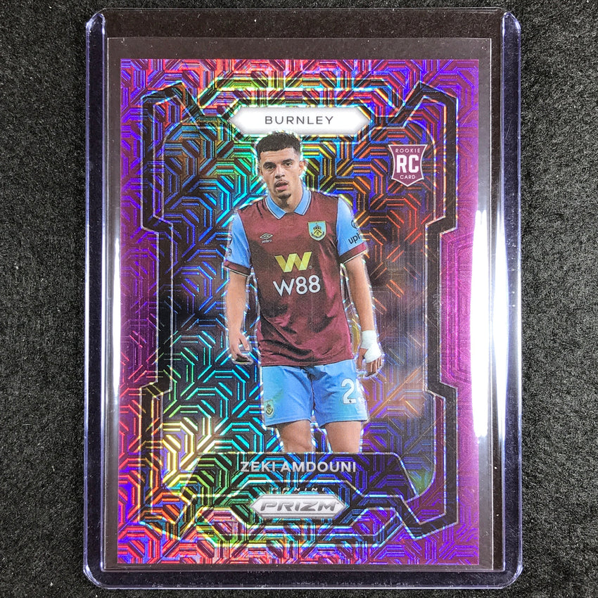 2023-24 Prizm Epl Zeki Amdouni Rookie Base Purple Mojo 15/25 No 274