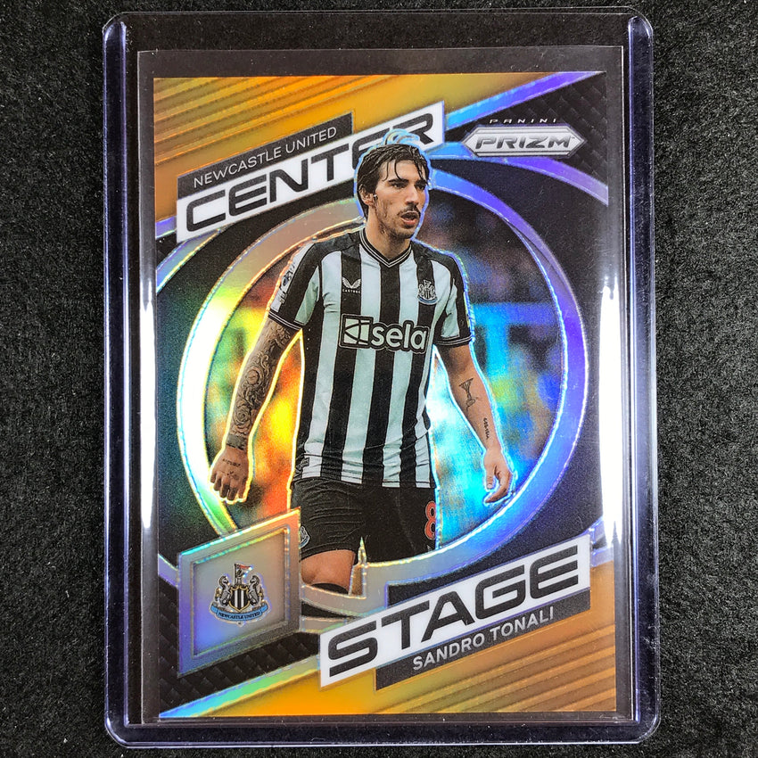 2023-24 Prizm Epl Sandro Tonali Center Stage Orange 19/25