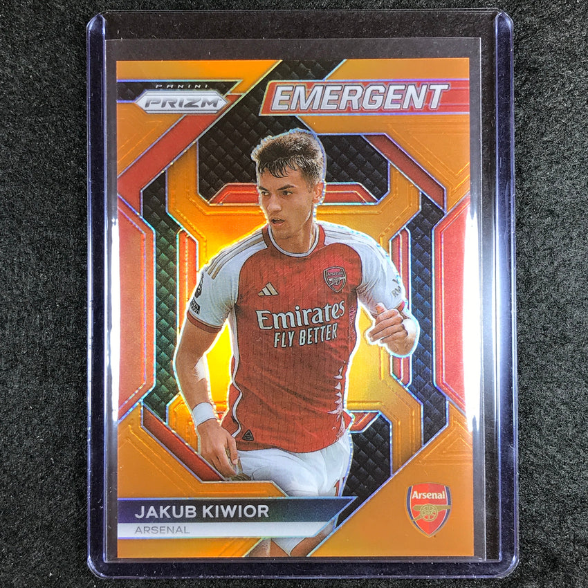 2023-24 Prizm Epl Jakub Kiwior Emergent Orange 3/25