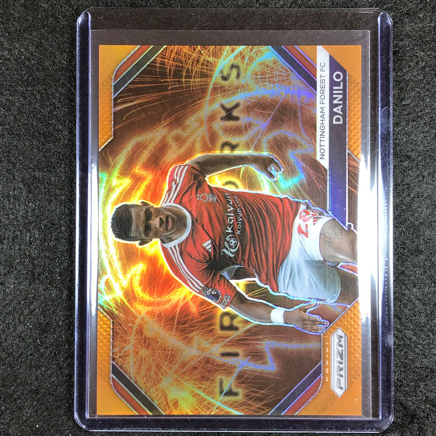 2023-24 Prizm Epl Danilo Fireworks Orange 9/25