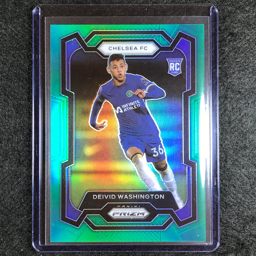 2023-24 Prizm Epl Deivid Washington Rookie Base Green 5/5