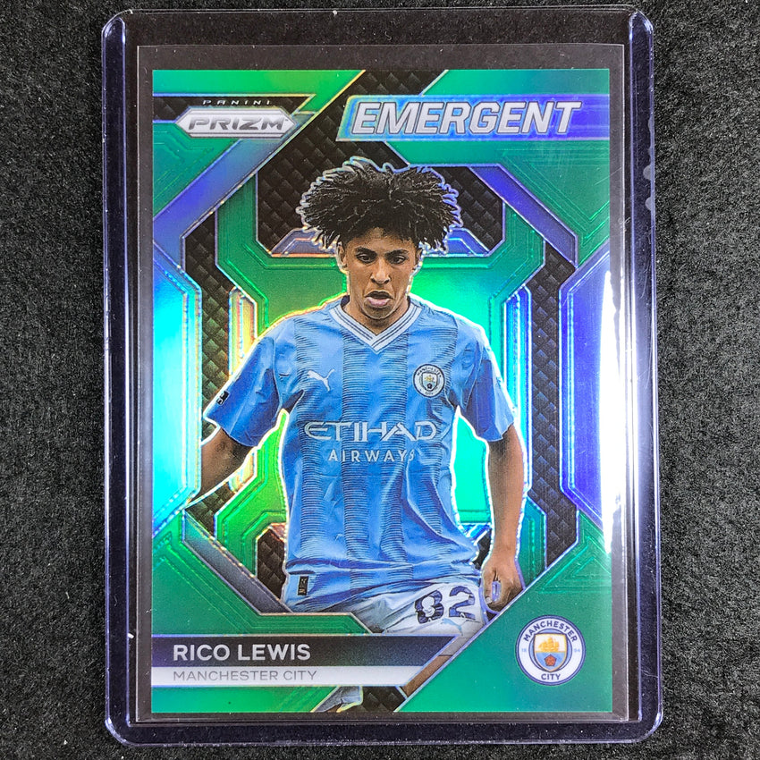 2023-24 Prizm Epl Rico Lewis Emergent Green 4/5