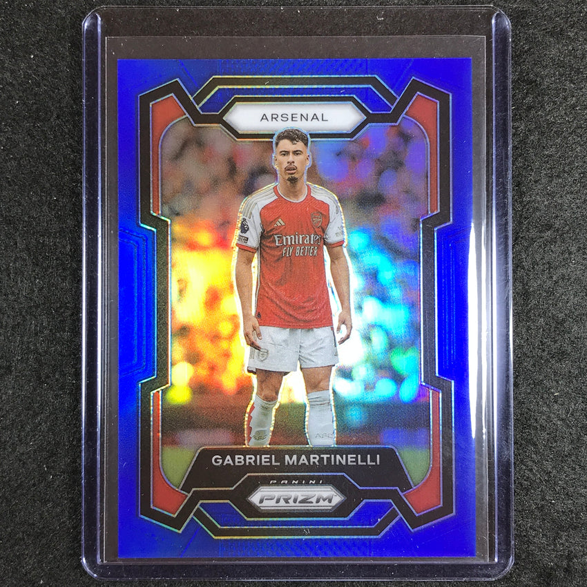 2023-24 Prizm Epl Gabriel Martinelli Base Blue 165/299 No 25