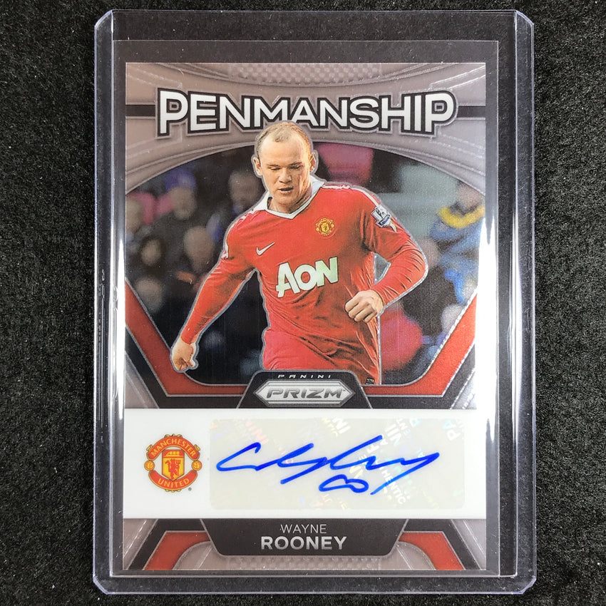 2023-24 Prizm Epl Wayne Rooney Penmanship Auto No Wr