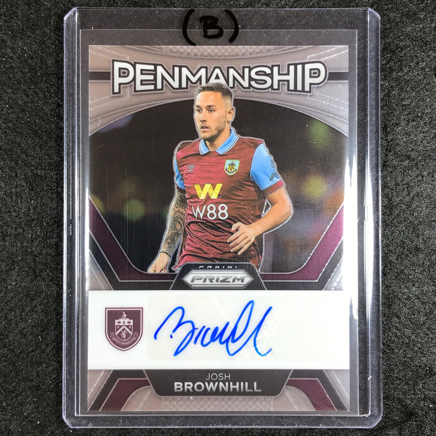 2023-24 Prizm EPL JOSH BROWNHILL Penmanship Auto #JB (B)