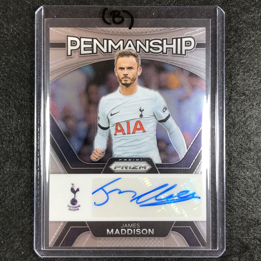 2023-24 Prizm EPL JAMES MADDISON Penmanship Auto #JM (B)