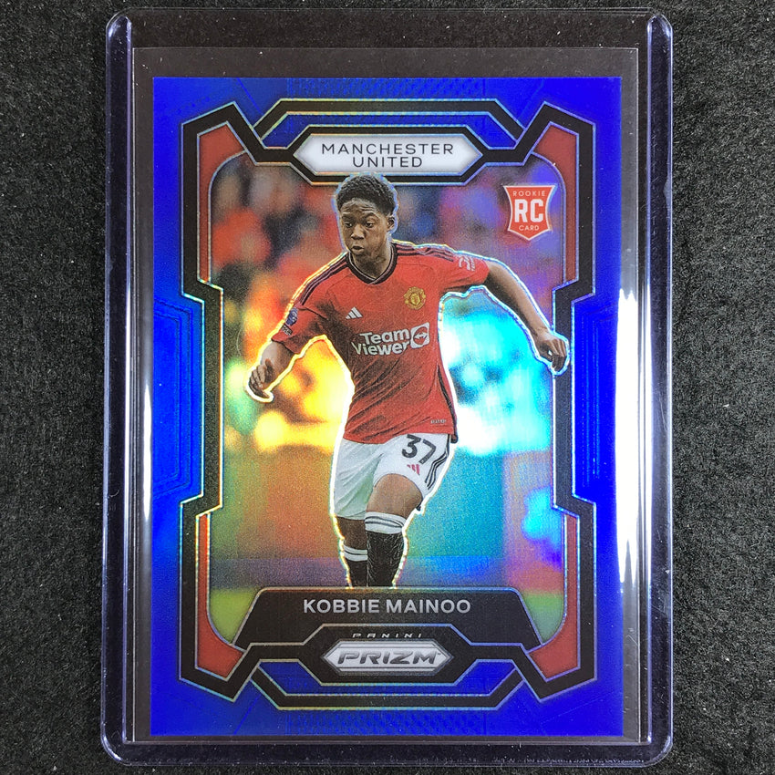 2023-24 Prizm Epl Kobbie Mainoo Rookie Base Blue 102/299 No 38