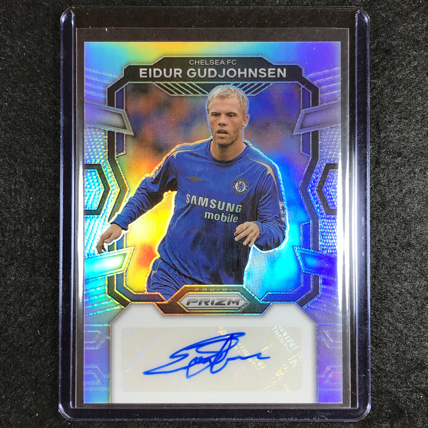 2023-24 Prizm Epl Eidur Gudjohnsen Signatures Auto Silver Prizm 56/99