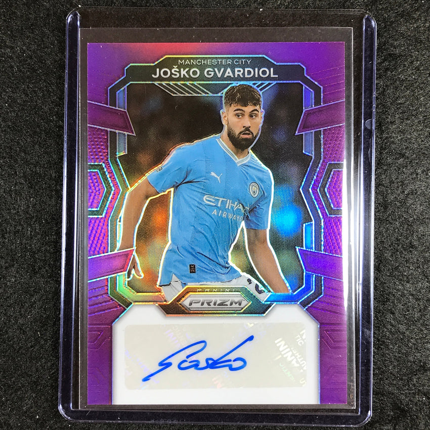 2023-24 Prizm Epl Josko Gvardiol Signatures Auto Purple 3/25