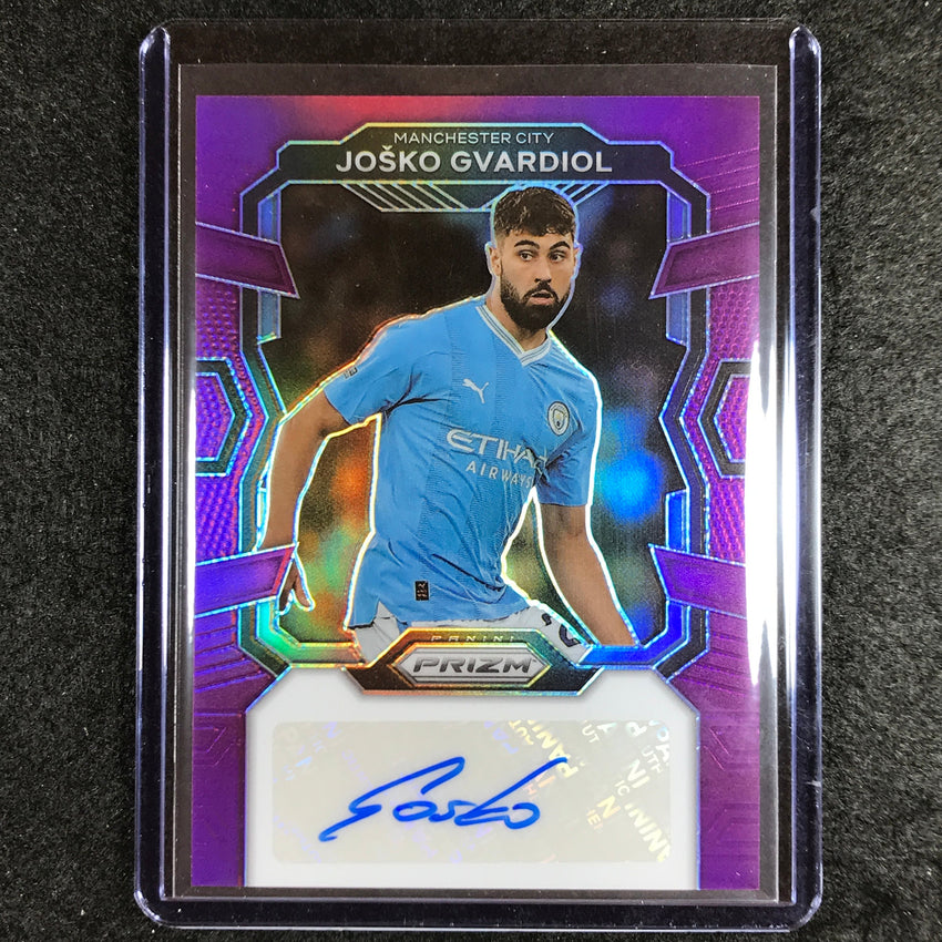 2023-24 Prizm Epl Josko Gvardiol Signatures Auto Purple 8/25