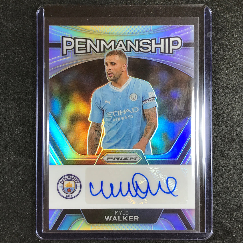 2023-24 Prizm Epl Kyle Walker Penmanship Auto Silver Prizm 11/15