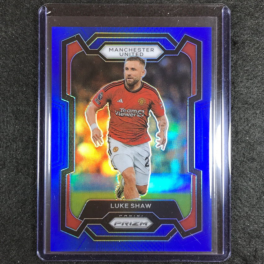 2023-24 Prizm Epl Luke Shaw Base Blue 233/299 #49