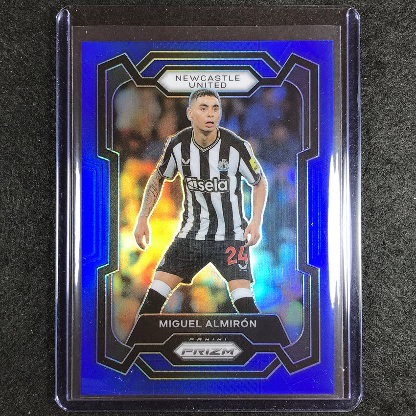 2023-24 Prizm Epl Miguel Almiron Base Blue 253/299 #65