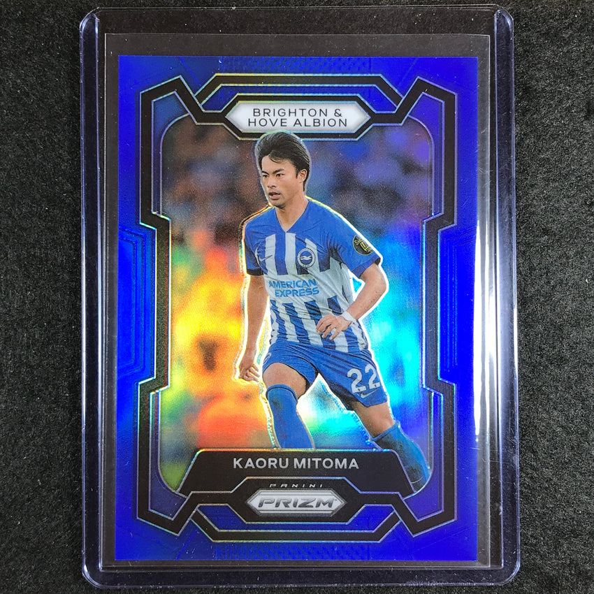 2023-24 Prizm Epl Kaoru Mitoma Base Blue 6/299 No 99