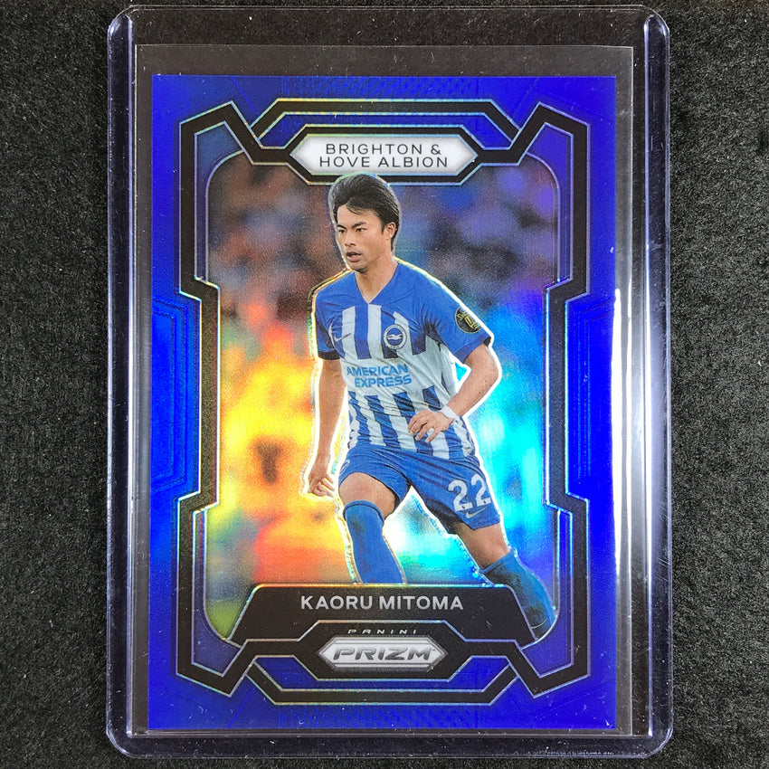 2023-24 Prizm Epl Kaoru Mitoma Base Blue 64/299 No 99