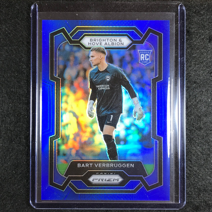 2023-24 Prizm Epl Bart Verbruggen Rookie Base Blue 296/299 #102