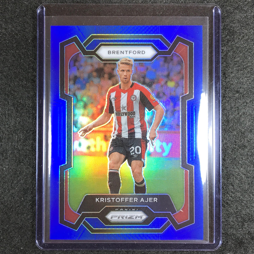 2023-24 Prizm Epl Kristoffer Ajer Base Blue 93/299 #152