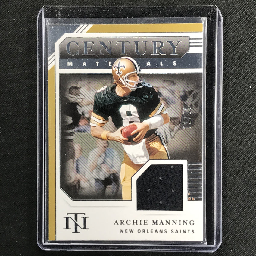 2020 National Treasures Archie Manning Century Materials Jersey 72/99