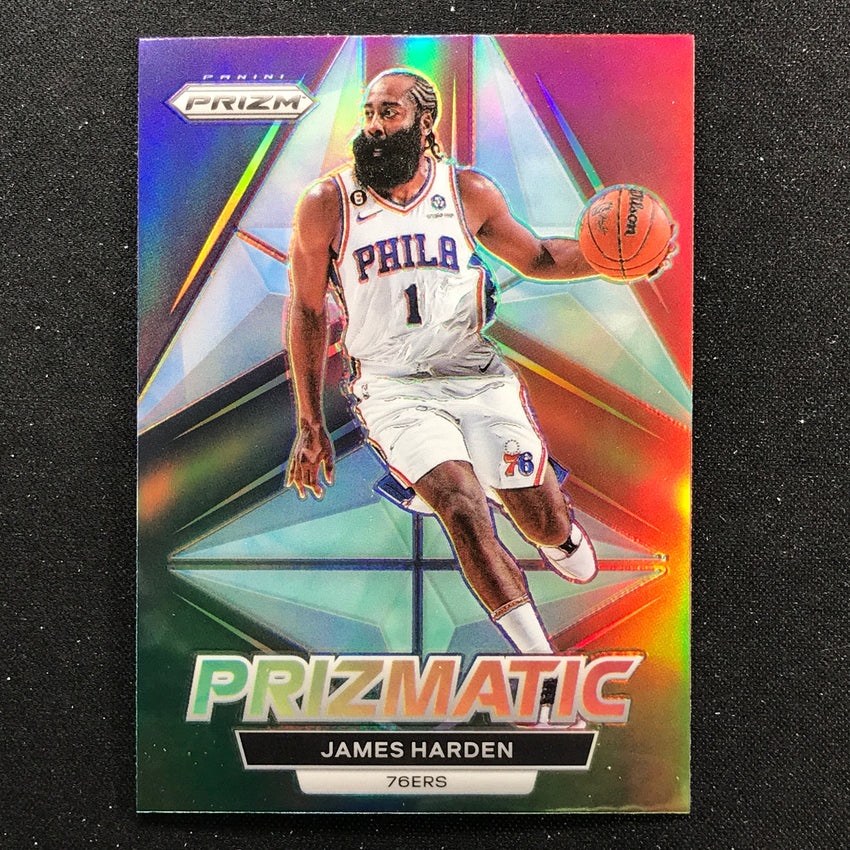 2022-23 Prizm James Harden Prizmatic Silver Prizm No 11