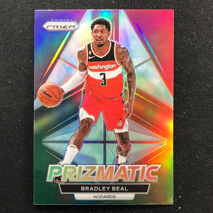 2022-23 Prizm Bradley Beal Prizmatic Silver Prizm No 21