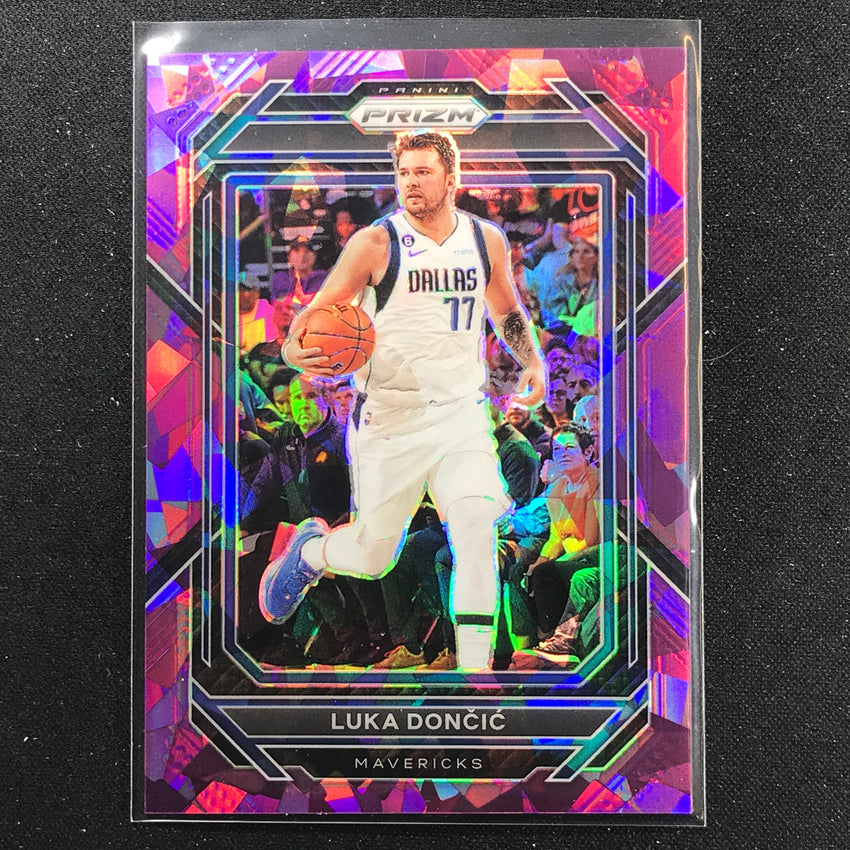 2022-23 Prizm Luka Doncic Purple Ice Prizm /149 No 196