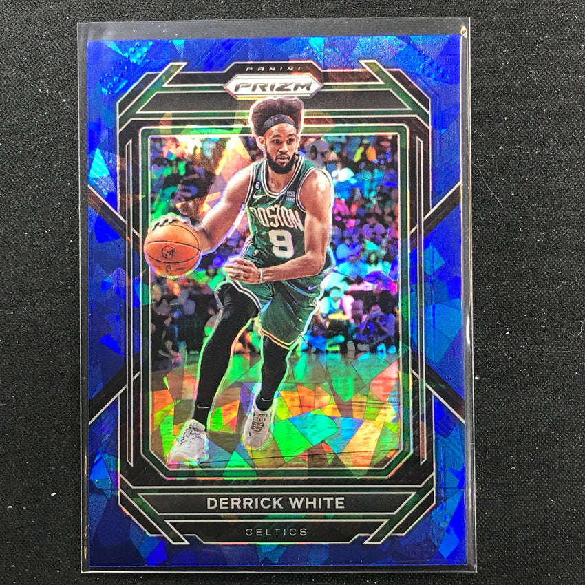 2022-23 Prizm Derrick White Blue Ice Prizm /125 No 12