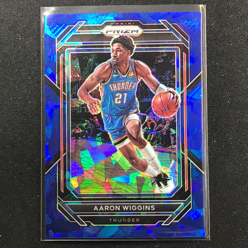 2022-23 Prizm Aaron Wiggins Blue Ice Prizm /125 No 65