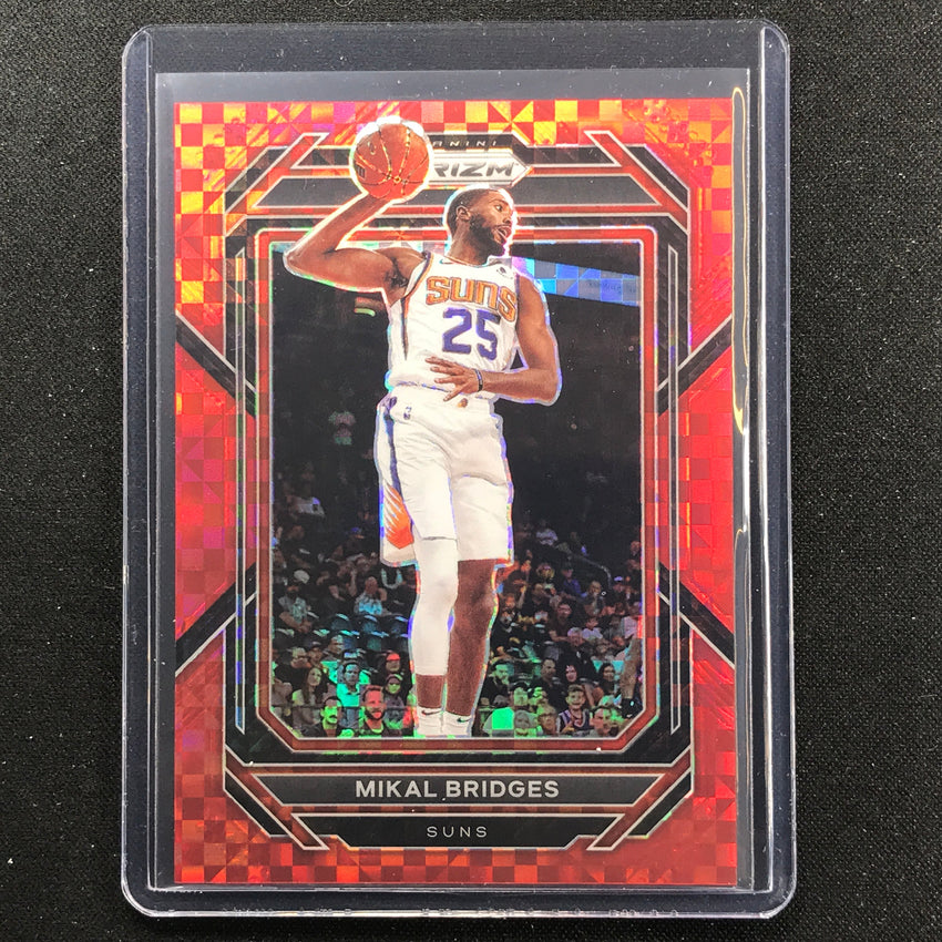 2022-23 Prizm Mikal Bridges Red Power Prizm 7/75